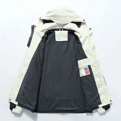 MANTLCONX New Waterproof Men's Jacket Coat Outdoor Hooded Men's Spring Jacket Windbreak Autumn Male Coat Fashion Clothing Brand.