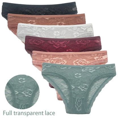 Lady Underwear 5 PCS/SET Sexy Lace Underpants Fashion Female M-XL Women Panties Cotton Briefs