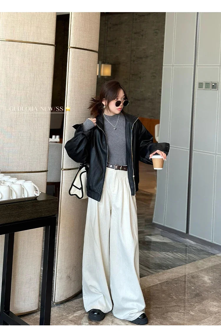 Herbst Winter Pullover Pullover Bodenbildung Shirt Frauen Gestrickte Shirts Weibliche Lange Hülse Mock Neck Elastische Dünne Pullover Stricken Tops.