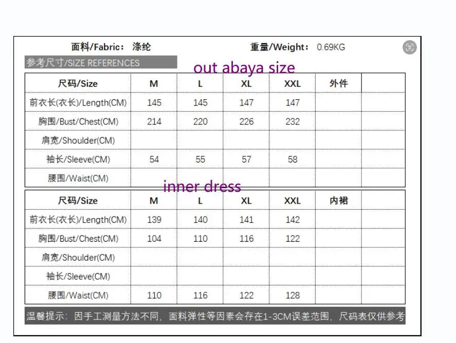 Eid Muslim Party Dress for Women Abaya with Inner Dress 2 Piece Set Jalabiya Ramadan Abayas Robe Caftan Vestidos Largos 2024.