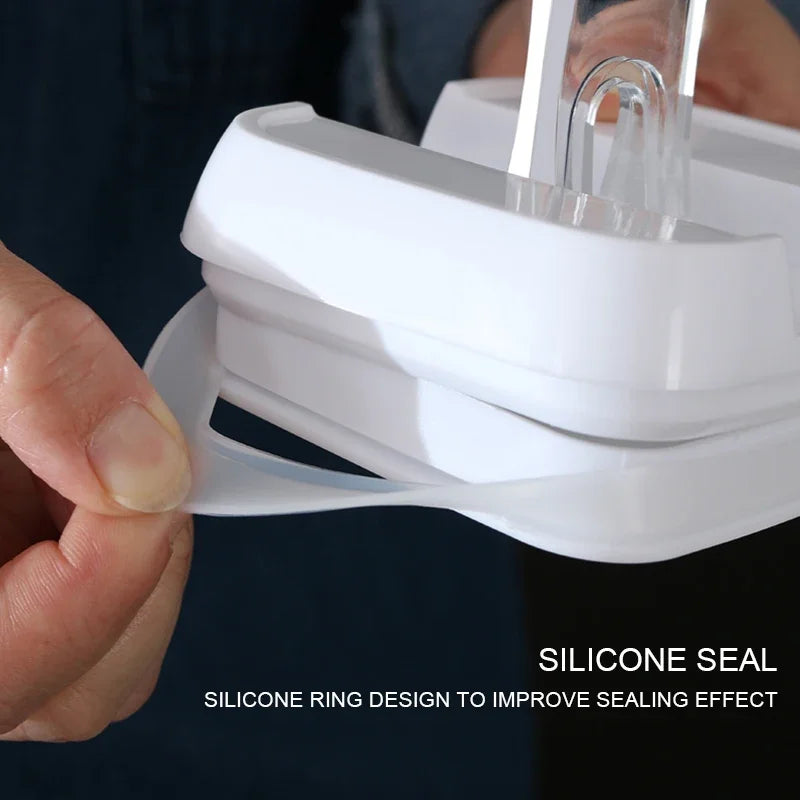 Air-Tight Food Storage Container for Cereals Easy Lock Sealed Jar Plastic Transparent Milk Powder Grains Candy Kitchen Organizer.