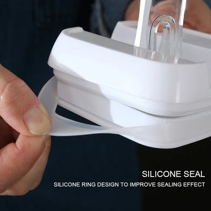 Air-Tight Food Storage Container for Cereals Easy Lock Sealed Jar Plastic Transparent Milk Powder Grains Candy Kitchen Organizer.