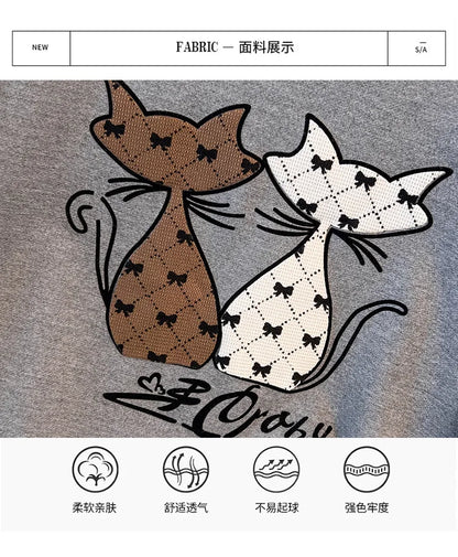 175 kg Plus Size Damen Büste 170 Herbst Cartoon Langarm Sweatshirt Schwarz Grau 5XL 6XL 7XL 8XL 9XL.