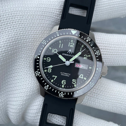 STEELFLIER Official SF787 Dive Luxury Wristwatches Double Calendar NH36 Movement Super Luminous 200M Waterproof Mechanical Watch
