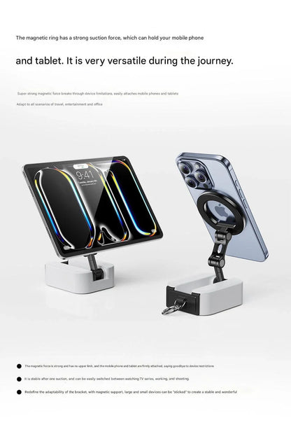2026 Magnetic Phone Holder Airplane High Speed Rail Stand Portable Desktop Multi functional Travel Fitness Vlog Kitchen Live.