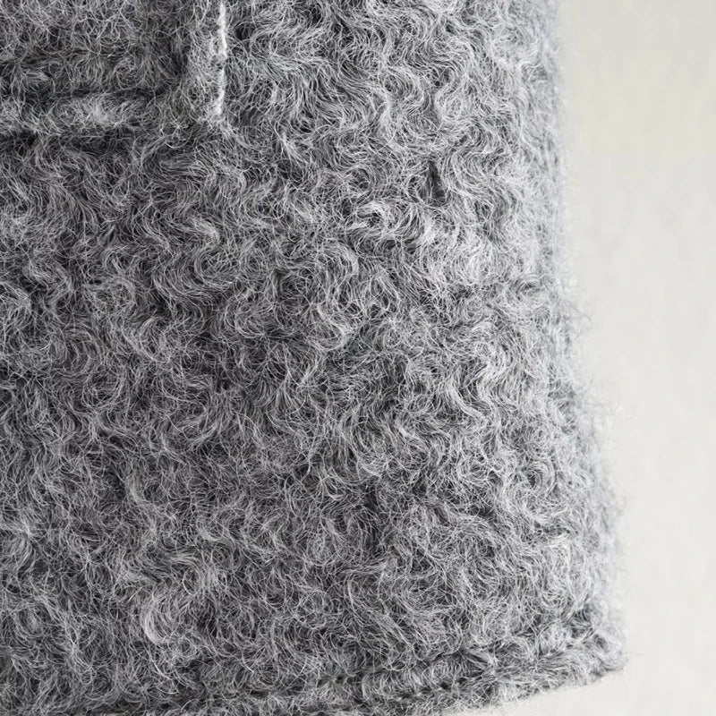 2025 frauen Elegante Feste Mantel Zipper Langarm Tasche Bomber Jacke Weibliche Casual Weiche Woolen Lose Streetwear Mäntel.