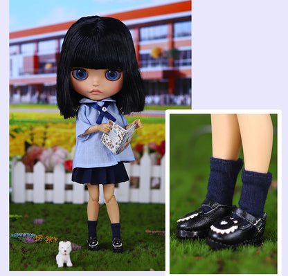 ICY DBS Blyth Doll BJD Joint Body tan Skin Matte Face Set Doll 1/6 30cm Girl Gift Anime SD