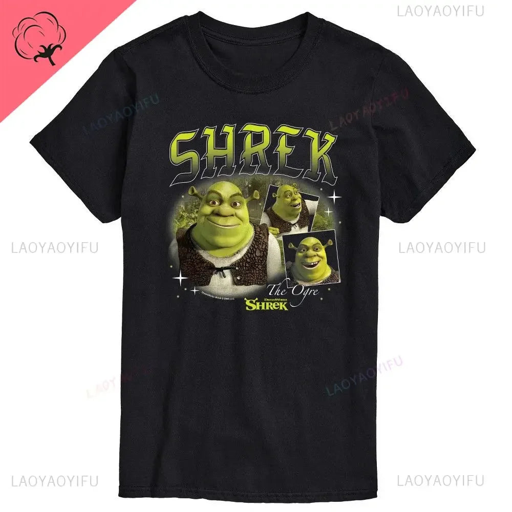 Ogre and The City Shreks Shirt Combine Fun Printed Men's  Women's Short Sleeve T-shirts Summer Fashion Unique Funny hot sale