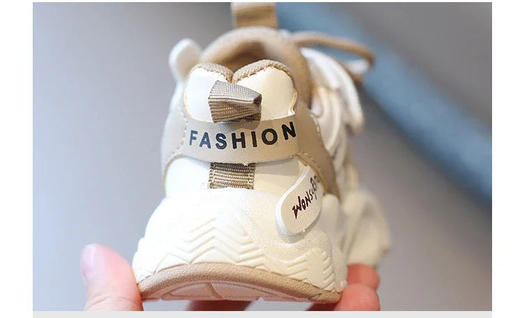 Girl Child Sport Shoe 2024 Spring Mesh Breathable Toddlers School Running Sneakers Fashion Non-slip Kids Boys Basketball Shoes.