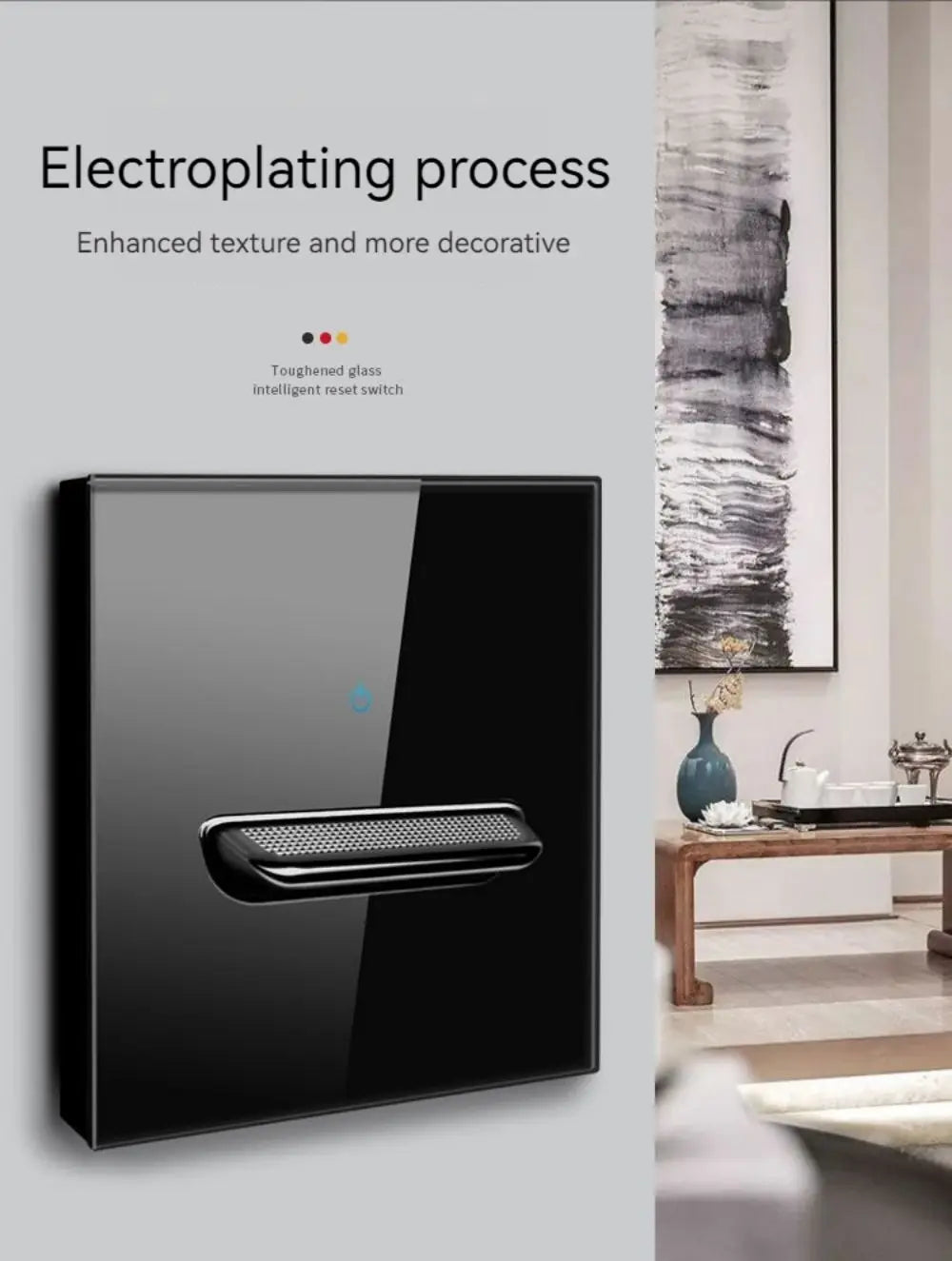 Glasscheibe Wand schalter LED europäische 16a Steckdose Retro Kippschalter eu uk Standard 2-Wege-Buchse 1-4gang USB Home Dekoration.