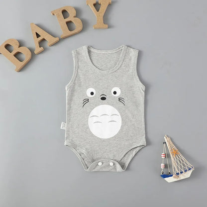 Sommer Baby Body Kinder Ärmellose Casual Einteiliges Neugeborenen Jungen Mädchen Cartoon Tier Strampler Kleinkind Overall Kleidung 0-2 jahre.