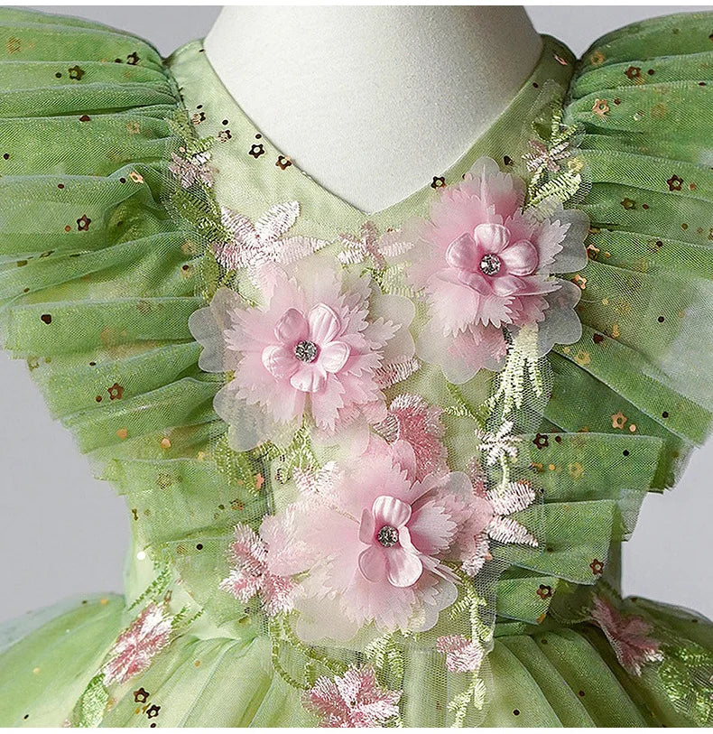 Kind Mädchen Urlaub Kleidung Party kleid für Mädchen Kinder Sommerkleider mit Blumen Kleid.