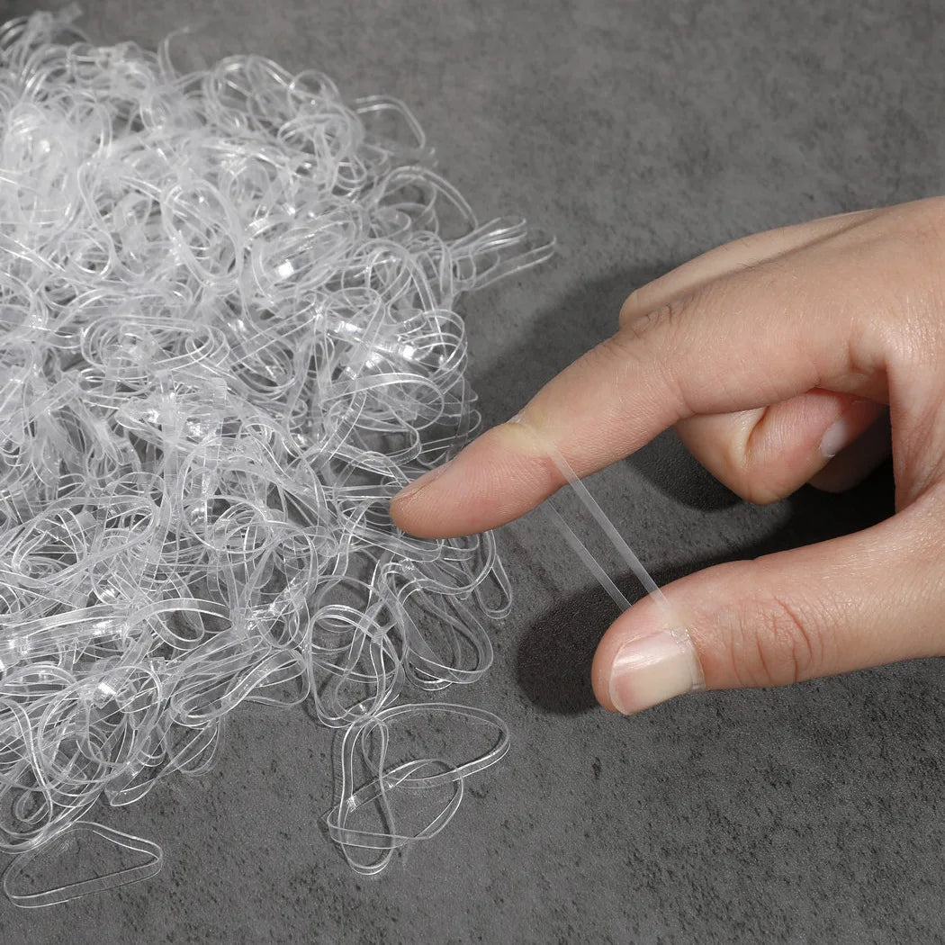 Fresh Simple Women's Hair Ties And Hair Accessories Set High Elasticity Cute Geometric Design Resin Hair Bands for African Eu....