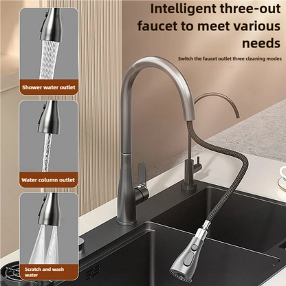 Water Catalyst sinks Stainless Steel Kitchen Sink Multifunctional Smart Double slot Cleaning Purification Sterilized Fruit