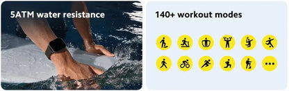 Xiaomi Redmi Watch 5 Active Smart Watch, Bluetooth Call, 2" LCD Display, All Day Heart Rate Blood Oxygen Monitoring Smartwatch.