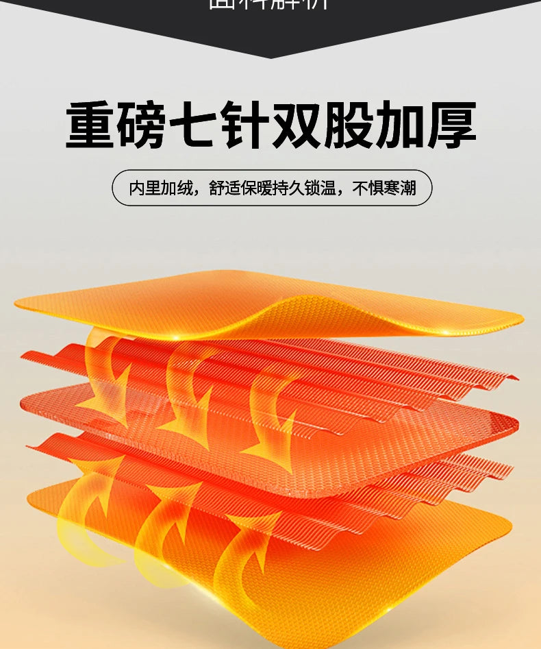 100% Merino Wool Men's Warm Sweater Mock Collar Thickened Zippered Cardigan Autumn Winter New Cashmere Knitted Long Sleeve Tops.