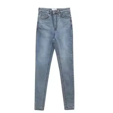 American-style Skinny High-waisted and Hip-lifting Jeans.Women Four Seasons New Fashion Simple Comfortable Stretch Skinny Jeans.