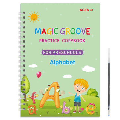 Reusable Magic Copybook Drawing Toys for Children Montessori Pen Control Training Writing Sticker Learning Educational Toy Kids.