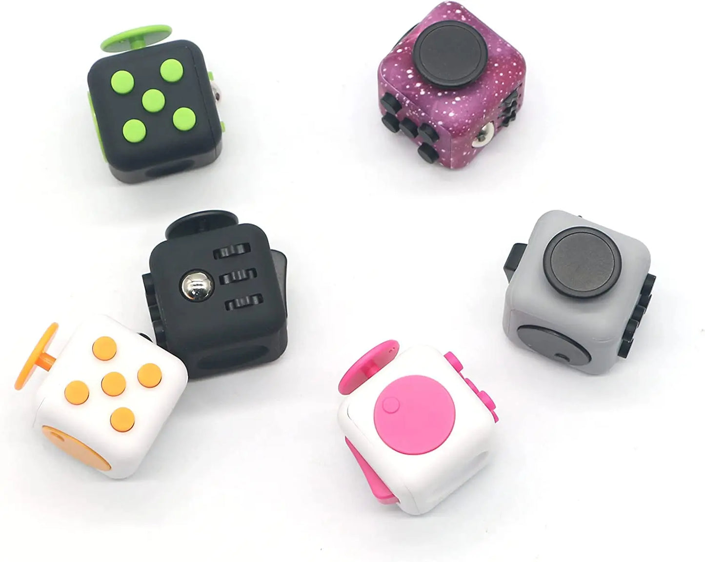 Solid Color Fidget Decompression Dice for Release Stress Autism Anxiety Relieve Adult Kids Stress Relief Anti-Stress Fingertip.