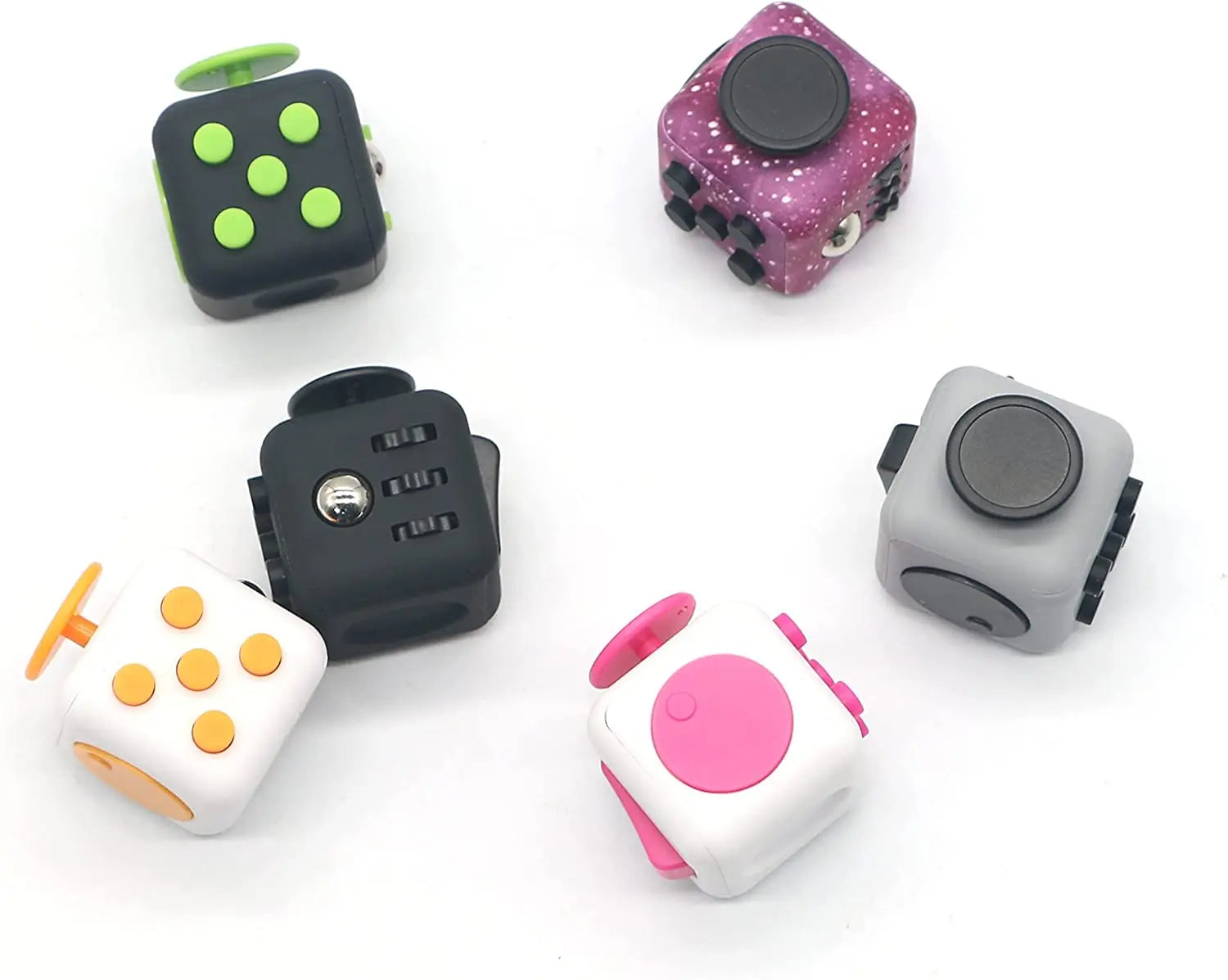 Solid Color Fidget Decompression Dice for Release Stress Autism Anxiety Relieve Adult Kids Stress Relief Anti-Stress Fingertip.