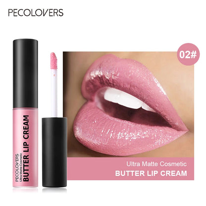 Long Lasting Butter Lip Gloss Lip Balm Liquid Lipstick Waterproof Lipstick Cosmetics Makeup Lipgloss for Women Girls.