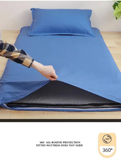WOSTAR 360° fully enclosed with zipper mattress protector cover couple/child 150x190cm single double bed sheet protection pad.