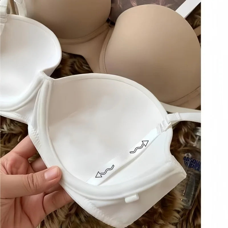 Seamless Push Up Bras For Women 1/2 Cup Underwear Padded Bra Comfort Invisible Brassiere Non-wire Fixed Cup Sexy Lingerie.