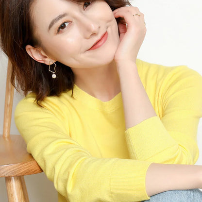 22 farben Herbst und Winter Kaschmir Pullover Frauen Pullover Oansatz Pull Femme Lange Hülse Frauen Casual Lose Pullover Pullover