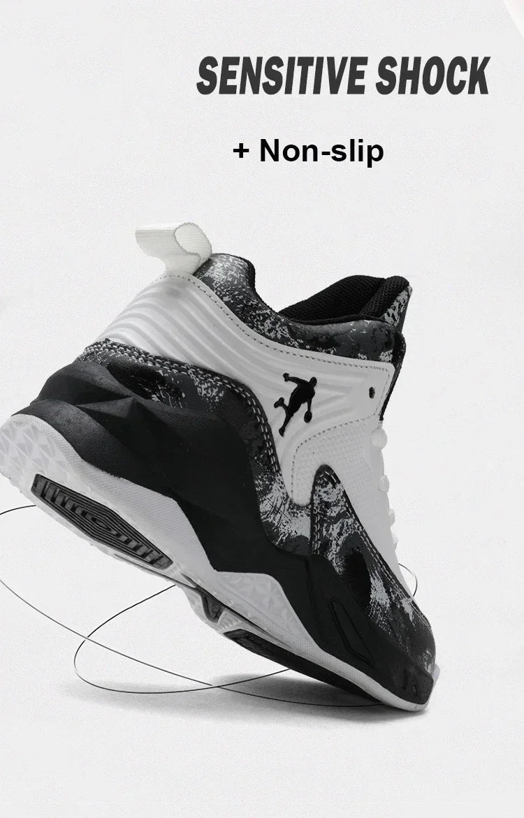 Basketball Shoes for Kids Sneakers New Boys Brand Thick Sole Non-slip Children Sports Shoes Child Boy Basket Trainer Shoes.