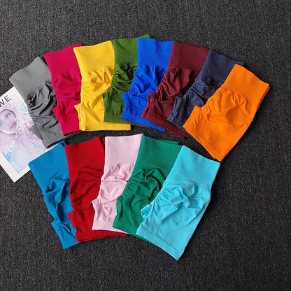 Summer Yoga Shorts Women Fitness Shorts Breathable Sports High Waist Running Shorts Cycling Shorts Workout Gym Sports Shorts.