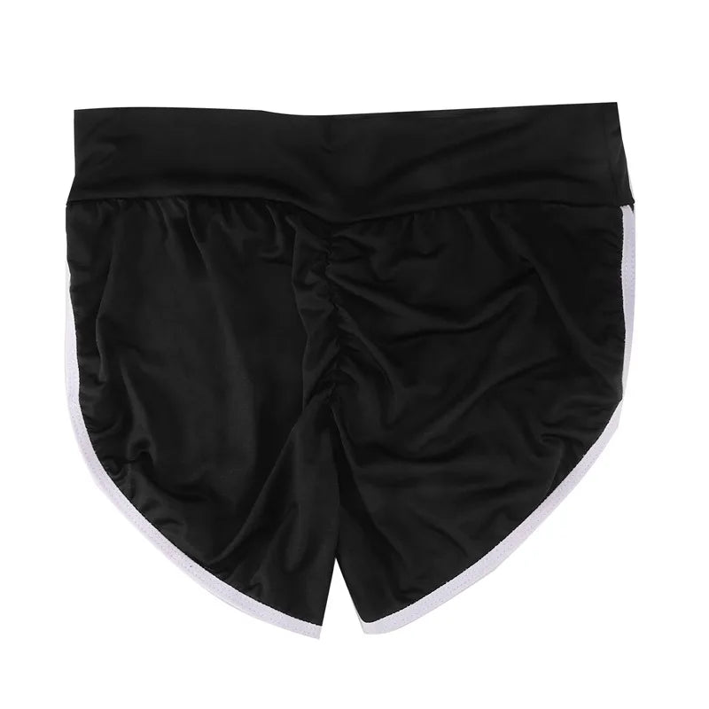 Women Summer Shorts for Sports Fitness Gym Skinny Slim Shorts Causal Yoga Shorts Low Waist Stretchy Short Pants Gym Clothing.