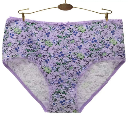 Women Panties Cotton Underwear Plus Size Briefs Female Knickers Lady Lingerie Girl intimate Underpants 3 Pieces/lot.