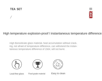 220V High-Temperature Resistant Electric Tea Stove & Tea Kettle Set for Home Use A.