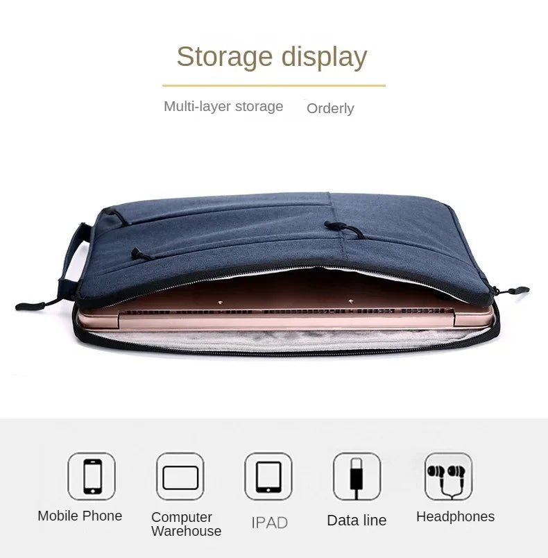 Portable Laptop Bag 14 15 15.6 Inch for Macbook Pro Huawei Xiaomi Mac Book M1 Laptop Case Notebook Accessories Laptop Sleeve.