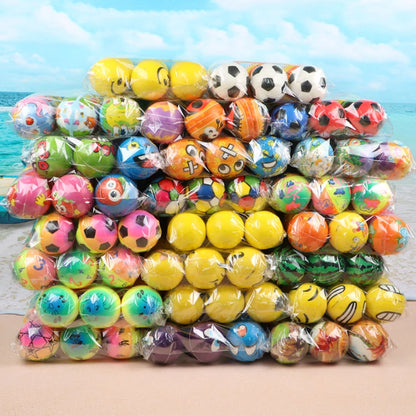 Stress Relief Foam Sponge Stress Ball Squeeze Ball Toy Squeeze Hand Wrist Exercise Sponge Toy for Kid Adult Child Creative Gifts.