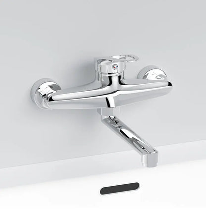 Kitchen Faucet Mixers Wall Mounted Single Handle Mixer Tap Sink Faucet Rotation Hot Cold Water Mixer Mop Pool Tap Basin Faucet