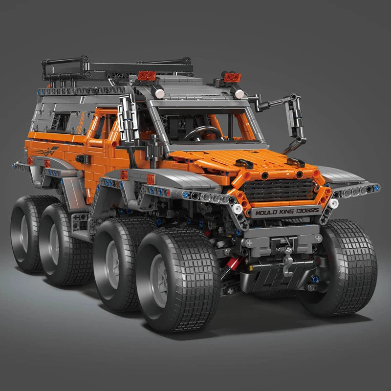 Mould King 13088 13089 Technical Car Toys The RC Avtoros Shaman 8x8 Building Block Assembly Car Brick Set Kids Christmas Gift.