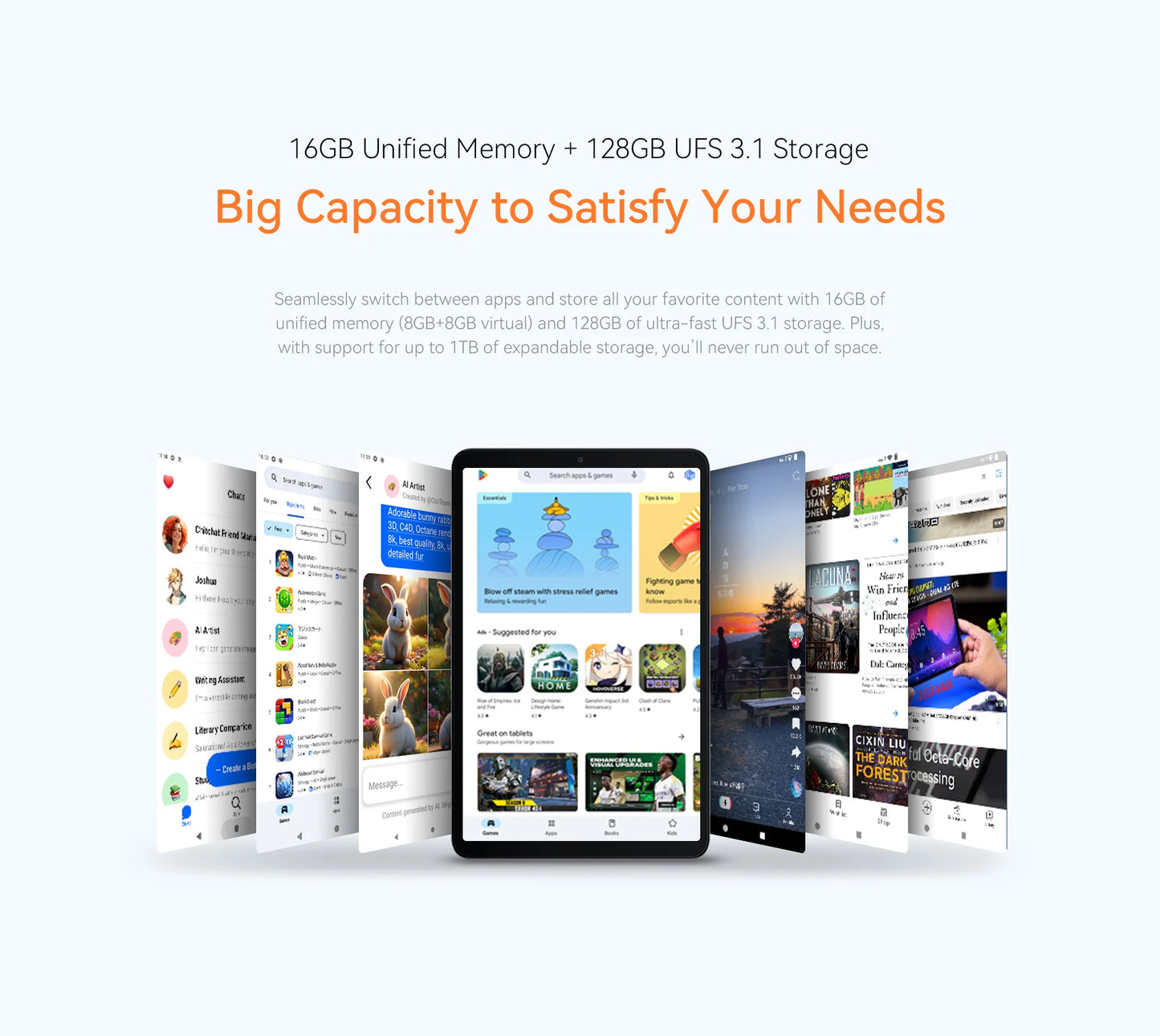 ALLDOCUBE iPlay60 mini Turbo Tablet 8.4" 60Hz Snapdragon 6 Gen1 16GB(8GB+8GB Virtual) RAM 128GB ROM WiFi 5500mAh Android 14.