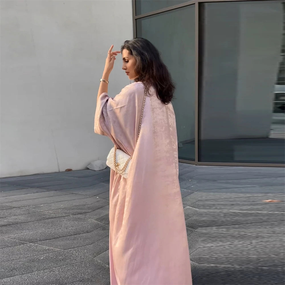 Ramadan Eid Open Dubai Luxury Abaya Damen Modest Kimono Coat 2025 Muslim for Women Islam Clothing Kebaya Robe Femme Musulmane.