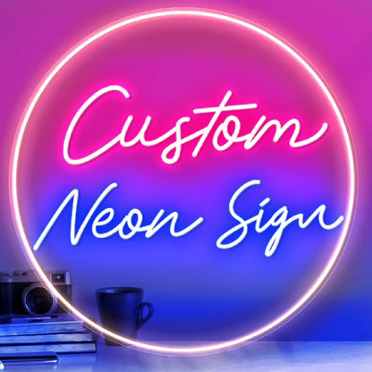Custom Neon Sign Big Size LED Neon Light Wall Decor for Home Business Events Customizable Neon Name Signs for Room Decoration.