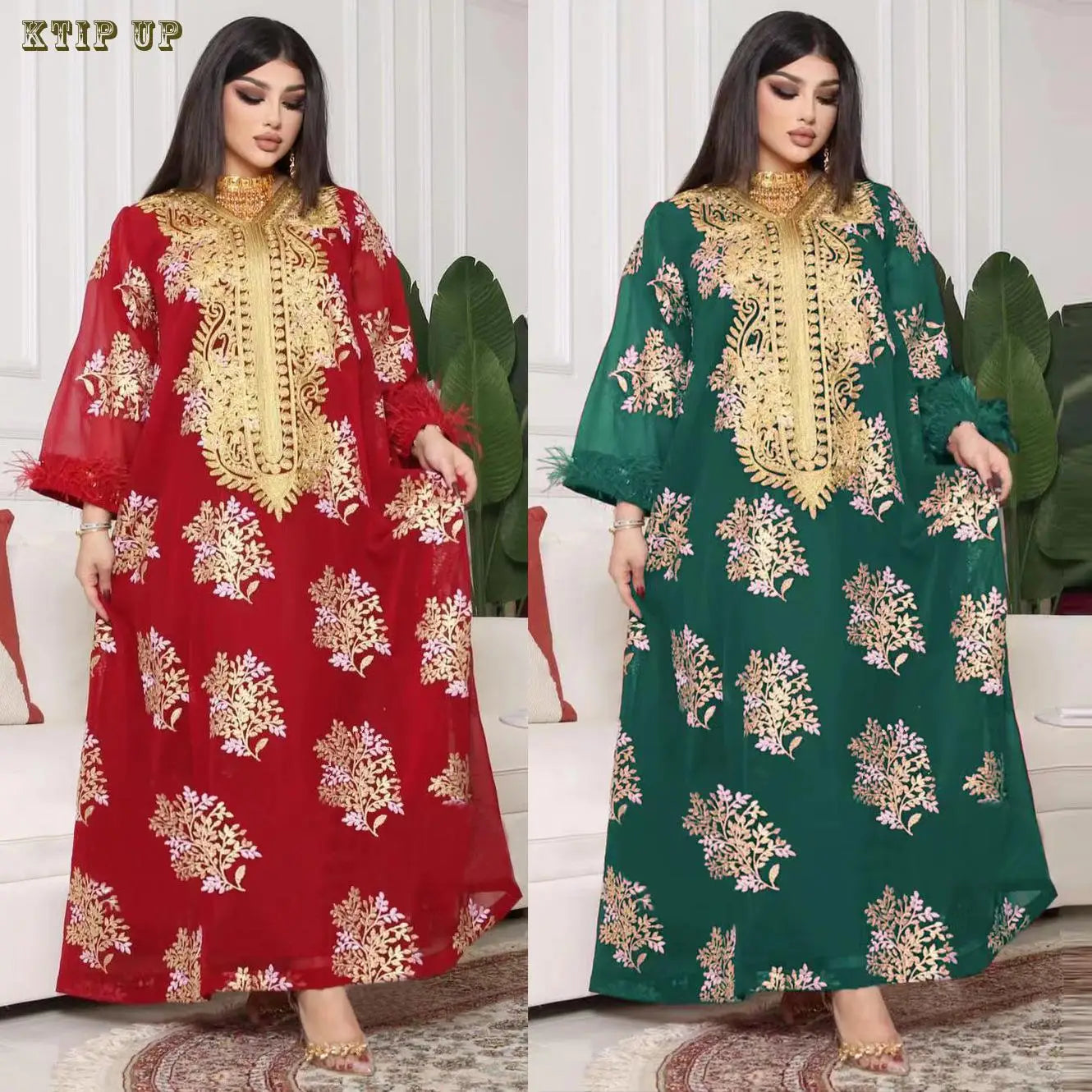 Abaya Marokkanisches Dubai-Kaftan-langes Kleid für muslimische Frauen, Ramadan, Arabisch, Luxus-Stickerei-Spitze, Hochzeitskleid, islamisches Ne.