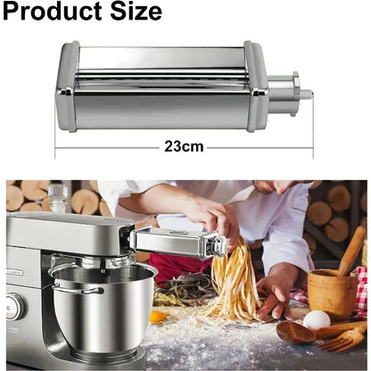 CAYOMEN Chef Accessories Kenwood MAX980ME Sheeter Set Spaghetti Cutter and Fettuccine Cutter Accessories for Planetary KENWOOD.
