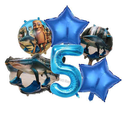 Italienisches Brainrot-Ballon-Set, Babyparty-Party-Ballon, Tralalero Tralala TungTungTungSahur-Luftballons, Dekoration, fotografische Requisite