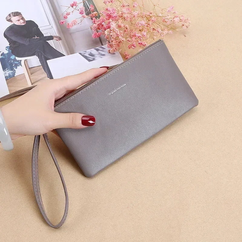 2021 New Zipper Ladies Long Wallet Coin Purse Wallet PU Fashion Clutch Bag Large Capacity Ladies Wallet.