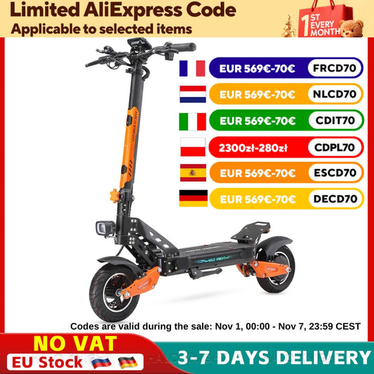 HALO KNIGHT T102 Professional Electric Scooters Free Shipping 52V 1200W 21Ah E Scooter 50KM/H E-Scooter Folding Adults Scooter.