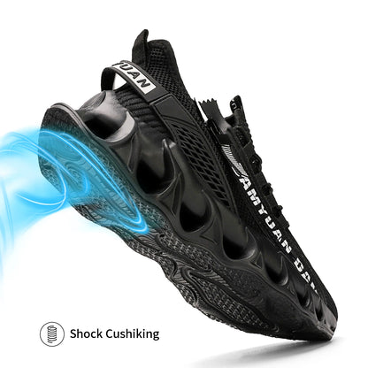 New Spring and Autumn Soft soled Running Men's Mesh Breathable Casual  Sports Shoes Men's Trendy Shoes Lightweight  Sneaker.