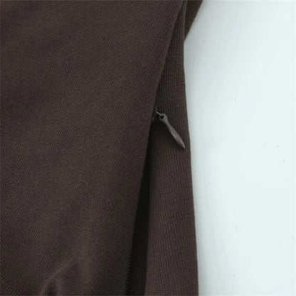 Women's Tri Color Side Folded Decorative T-shirt Round Neck Long Sleeve Spring/Summer New Casual Women's Clothing.