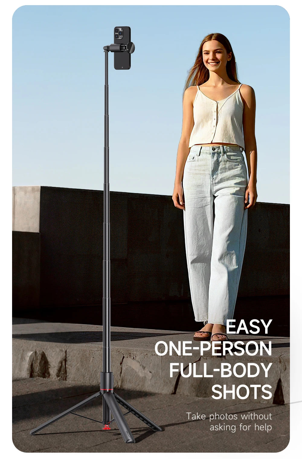 TT01 1770mm All-in-one Auto Pop Open Tripod Bluetooth Remote Tripod Bounce Selfie Stick Phone Holder for Vlog/Video.