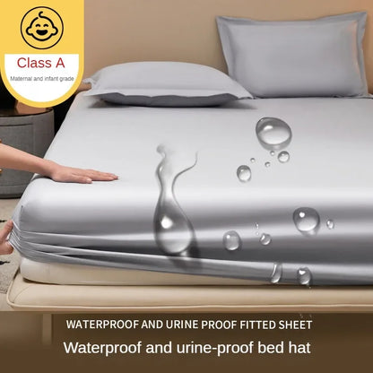 Waterproof bedsheet, bedspread, single piece urine proof and breathable mattress, dustproof cover, mat without pillowcase.