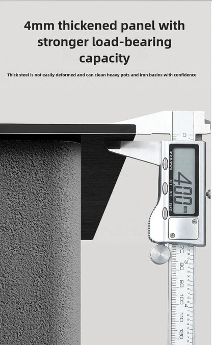 Stainless Steel Kitchen Sink Waterfall Faucet Large Single Sink Intelligent Dishwasher Sink Digital Display and Light Effects